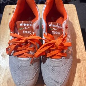 Diadora N.9000 Sneakers in Orange and Gray